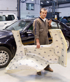 pieza de blindaje ultra-liviana